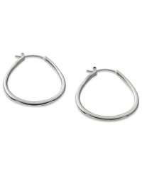 A classic hoop earring from Fossil molded into a chic teardrop shape. Crafted in polished stainless steel.