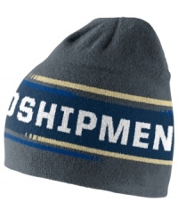 Get your head in the game with this Navy Midshipmen NCAA beanie from Nike.