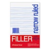 National Brand Filler Paper, Narrow Ruled, 8.5 X 5.5 Inches, 100 Sheets (13551)