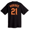 Nick Markakis Baltimore Orioles Name and Number T-Shirt,Black