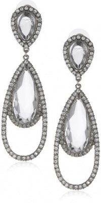 Kenneth Jay Lane Crystal-Color Teardrop Earrings