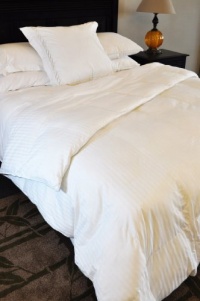 Natural Comfort Soft and Luxurious 310TC Sateen White Down Alternative Duvet Insert, Oversize Queen