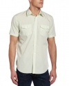 Calvin Klein Sportswear Men's Short Sleeve Yarn Dye End On End Check Poplin