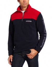 Nautica Men's Quarter Zip Mockneck Fleece