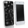 BoxWave LuxePave iPhone 5 Case - Hybrid Hard Plastic Mosaic Pattern Girly Case Cover with Shimmer Shiny Mosaic Design - Apple iPhone 5 Cases and Covers (Black Diamond)