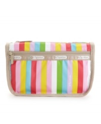 Brighten your day with this ready-to-go travel cosmetic case from LeSportsac.