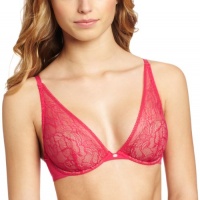 Calvin Klein Women's Naked Glamour Convertible Lace Plunge, Funny Valentine, 34B