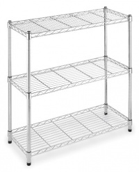 Whitmor 6060-3437 Supreme 3-Tier Shelving, Chrome