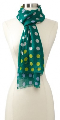 Echo Design Women's Polka Dot Wrapping Scraf, Bottle Green, One Size