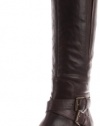 Enzo Angiolini Women's Sporty Boot,Dark Brown Leather,9 M US