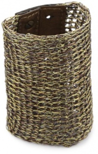 Streets Ahead 4 Bronze Metallic Mesh Cuff Bracelet