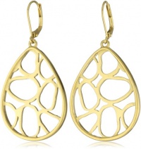 T Tahari Essential Open Work Oval Drop Earrings