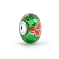 Christmas Gifts Bling Jewelry Christmas Poinsettia Flower Sterling Murano Glass Pandora Compatible