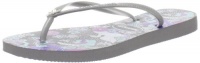 Havaianas Women's Slim Orient Flip Flop,Grey/Silver,37/38 BR/7-8 M US