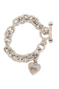 Juicy Couture Pave Heart And Toggle Luxe Bracelet