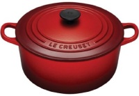 Le Creuset Enameled Cast-Iron 3-1/2-Quart Round French Oven, Cherry