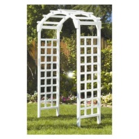 Greenstone Arch Arbor, White