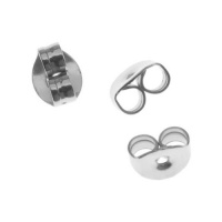 Surgical Steel Earring Backs (Earnuts) (100)