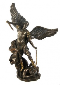 St. Michael The Archangel Bronze Look Statue Saint