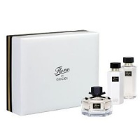 Flora by Gucci for Women. Gift Set (EDT Spray 2.5 Oz + Lotion 3.3 Oz + Shower Gel 3.4 Oz)