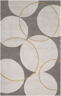 Area Rug 3x5 Rectangle Contemporary Gray Color - Surya Goa Area Rug from RugPal.com