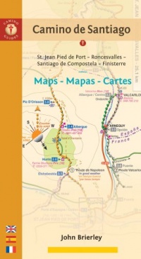 Camino de Santiago Maps - Mapas - Cartes: St. Jean Pied de Port - Roncesvalles - Santiago de Compostela - Finisterre (Camino Guides) (English and Spanish Edition)