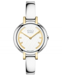 Set the tempo of your day with this golden Contempo timepiece from esQ Movado.