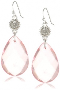 Nine West Sweet Celebration Silver-Tone Faceted Drop Earrings