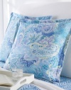 Lauren By Ralph Lauren Bedding Jamaica Blue Paisley Euro Sham