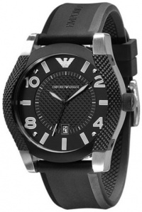 Armani Sport Two-Tone Steel Black Dial Men's Watch #AR5838