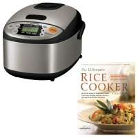 Zojirushi NSLAC05XT 3-cup Rice Black Stainless Steel Cooker/Warmer Kit with Cookbook