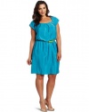 Jessica Simpson Women's Plus-Size Cap Sleeve Dress