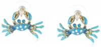 Betsey Johnson Jewels of the Sea Crab Stud Earrings