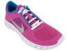 Nike Kids's NIKE FREE RUN 3 (GS) RUNNING SHOES 5 Kids US (FUSION PINK/MTLLC SILVER/N TRQ)