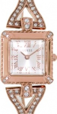 GUESS U0137L3 Rose Gold-Tone Retro Glamour Watch