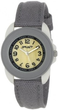 Sprout Unisex ST1016GYIVGY Eco-Friendly Small Grey Organic Cotton Strap Watch