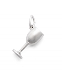 Say cheers! Rembrandt's chic wine charm is the perfect finishing touch to your favorite necklace or charm bracelet. Crafted in sterling silver. Approximate drop: 1 inch.