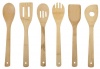 Core Bamboo 6-Piece Utensil Set, Natural