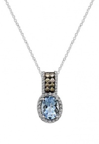 Effy Jewlery Aquamarine and Diamond Pendant in 14k Gold, 1.48 TCW