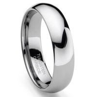 Tungsten Carbide Men's Plain Dome Wedding Band Sz 13.0 SN#200