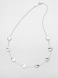 From the Scultura Collection. Organically-shaped, sterling silver beaded links on a delicate link chain. Sterling silverLength, about 16-18 adjustableLobster clasp closureImported 