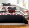 Bar III Pinball Full/Queen Comforter Black/Red/Taupe/Silver