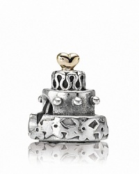 Commemorate a special occasion with PANDORA's multi-layer celebration cake charm.