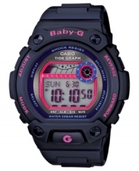 Rise and shine with the tides with this versatile sport watch from Baby-G.