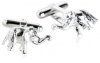 Sterling Silver Elephant Cufflinks by Cuff-Daddy