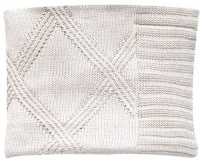 Pickles Diamond Knit Baby Blanket - Oatmeal