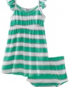 Splendid Littles Baby-girls Infant Scarf Stripe Dress, Palm, 12-18 Months