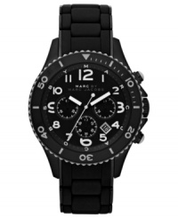 Blacked out style for the sports enthusiast: a Rock collection watch from Marc by Marc Jacobs