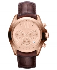 This Bradshaw watch from Michael Kors is covered in trendy rose-gold hues, keeping you stylish and on time.