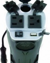 Rally 7413 200W Cup Holder Power Inverter with USB Port